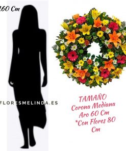 Corona de flores para difuntos PRIMAVERA precio