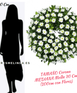 Corona fúnebre de margaritas para funeral, tanatorio y entierro.jpg