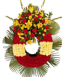Corona funeraria Bandera de España precio