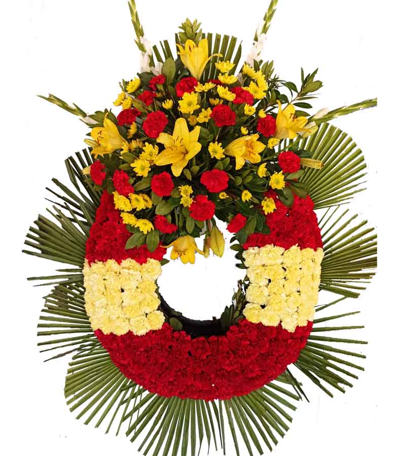 Corona funeraria Bandera de España precio Corona funeraria Bandera de España precio