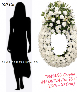 corona de flores para difunto FUNERAL precios