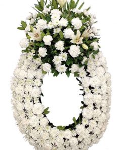 corona de flores para difuntos FUNERAL precio