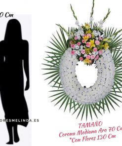 Corona de flores para difuntos MADRID precio