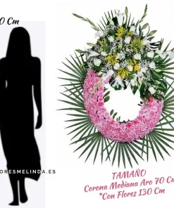 Corona de flores para tanatorios M40 precios