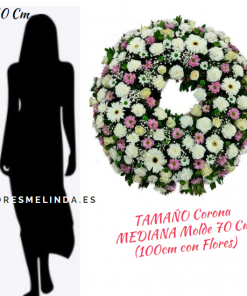 Corona funeraria DUELO flores tanatorio Madrid