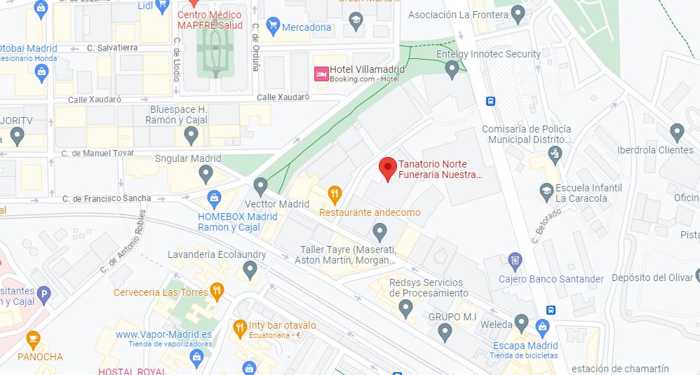 tanatorio norte cómo llegar